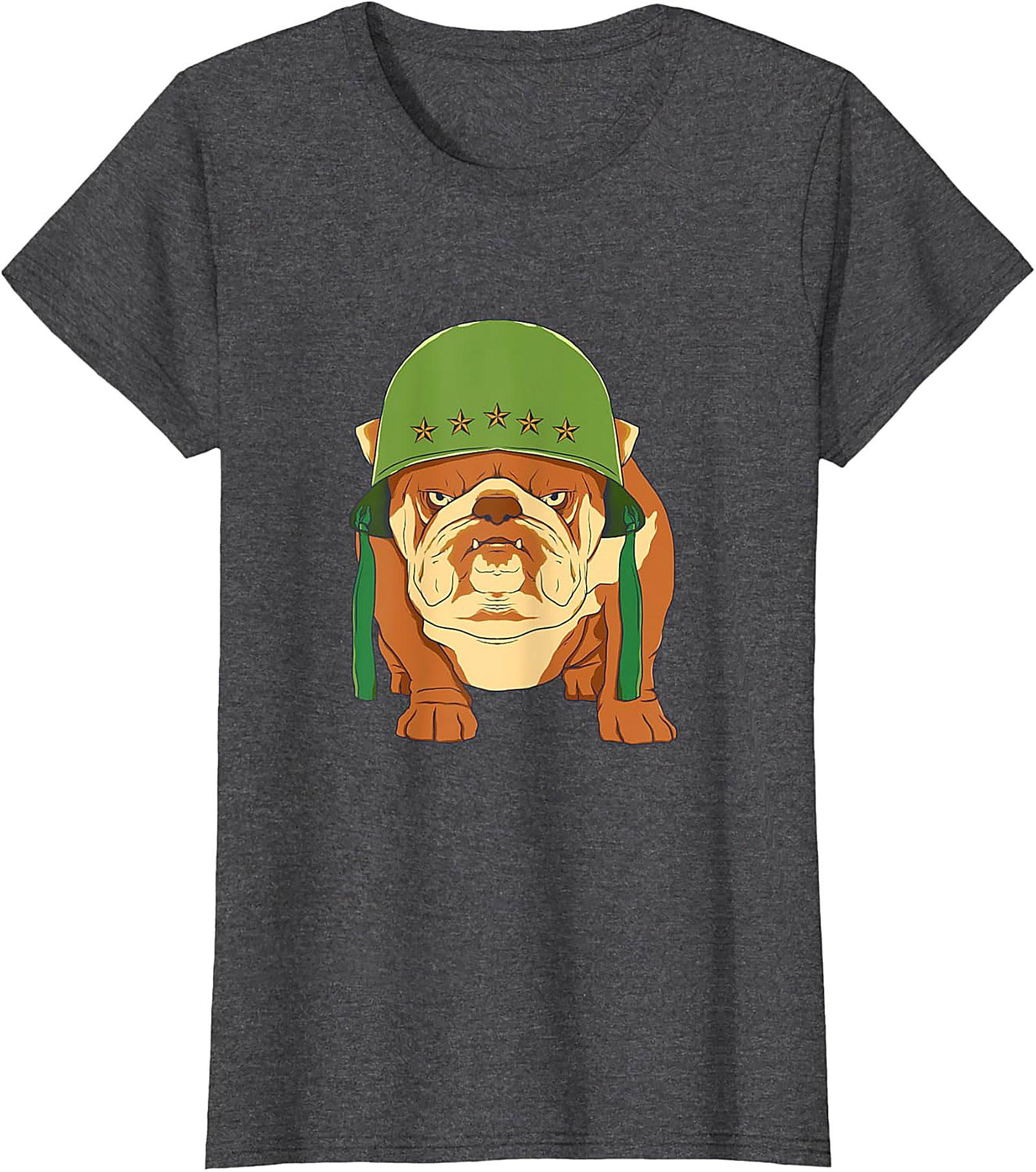 The Sarge Bulldog Military Graphic Tee | Tough Dog Unisex Shirt