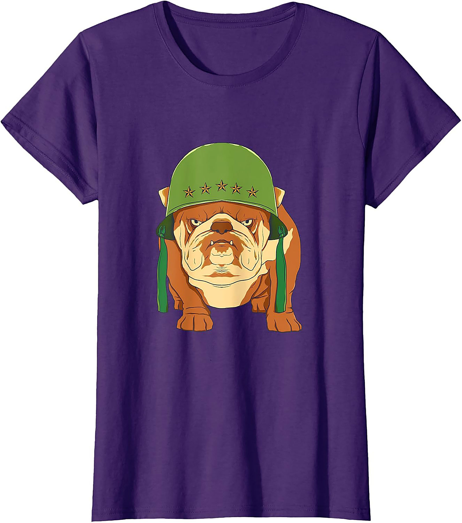 The Sarge Bulldog Military Graphic Tee | Tough Dog Unisex Shirt