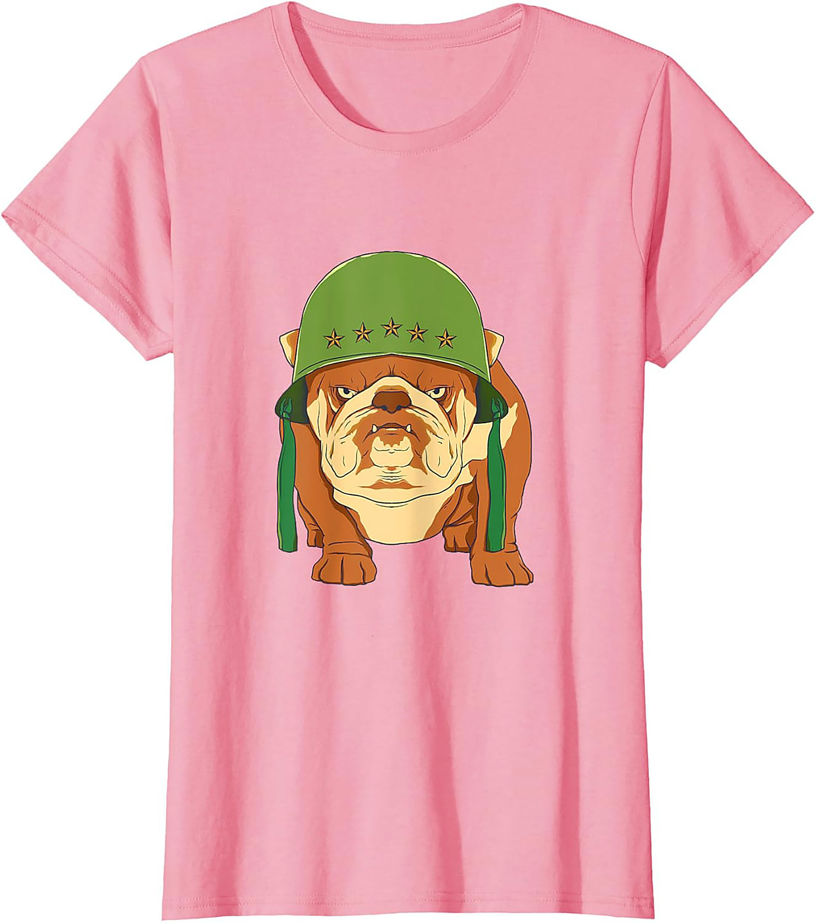 The Sarge Bulldog Military Graphic Tee | Tough Dog Unisex Shirt