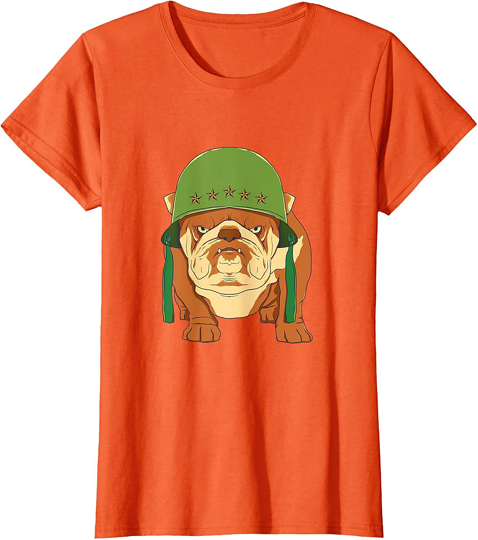 The Sarge Bulldog Military Graphic Tee | Tough Dog Unisex Shirt