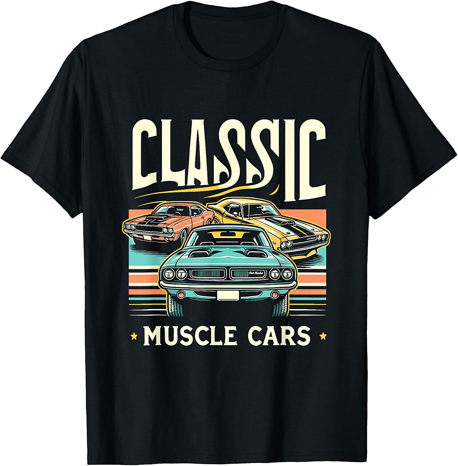 Classic Muscle Car T-shirt Vintage Car Enthusiast Gift
