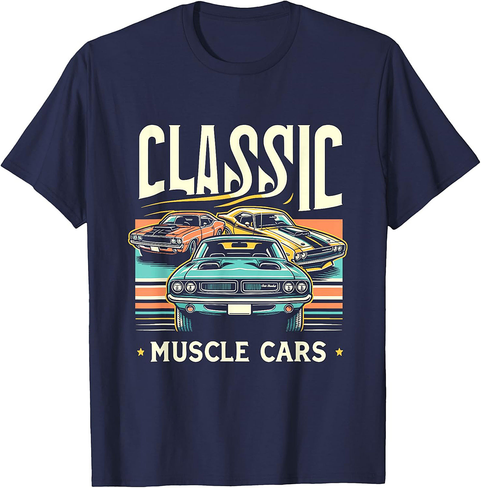 Classic Muscle Car T-shirt Vintage Car Enthusiast Gift