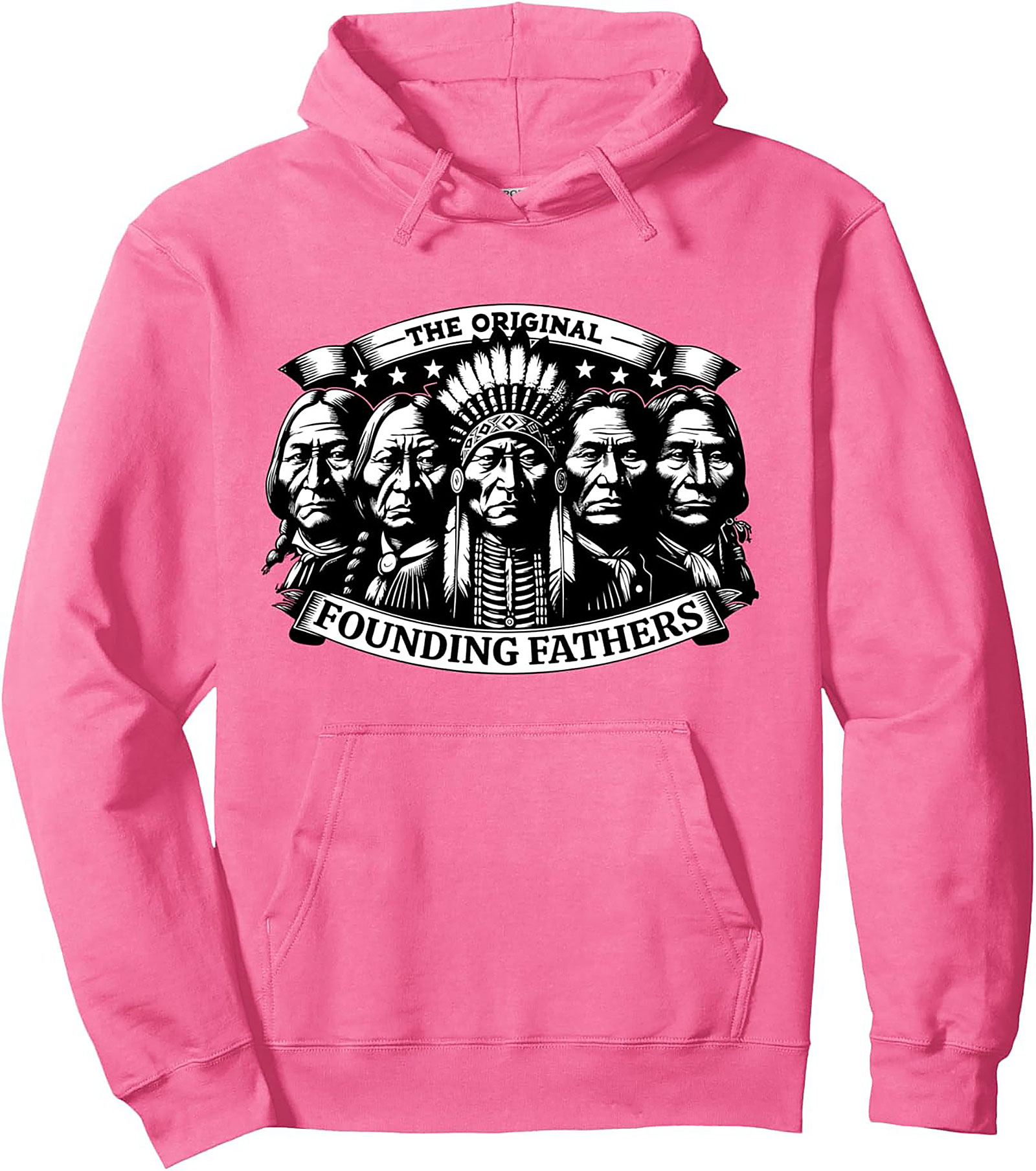 Indigenous Heritage Graphic Hoodie Original Founding Fathers