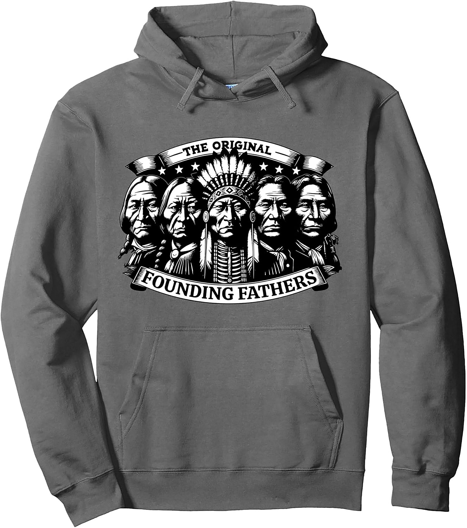 Indigenous Heritage Graphic Hoodie Original Founding Fathers