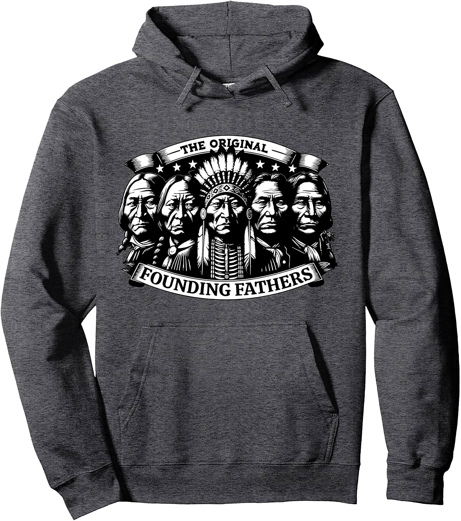 Indigenous Heritage Graphic Hoodie Original Founding Fathers