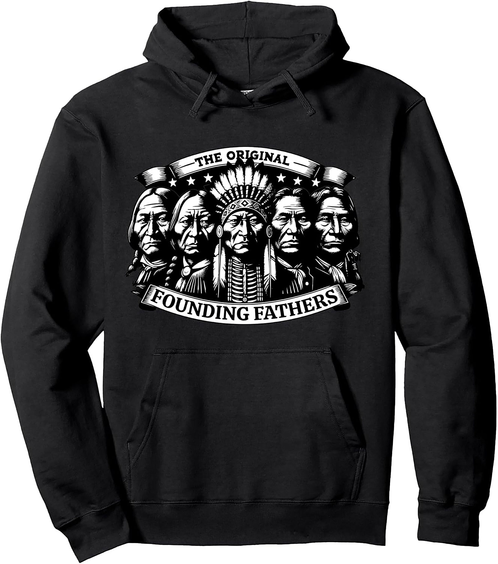 Indigenous Heritage Graphic Hoodie Original Founding Fathers
