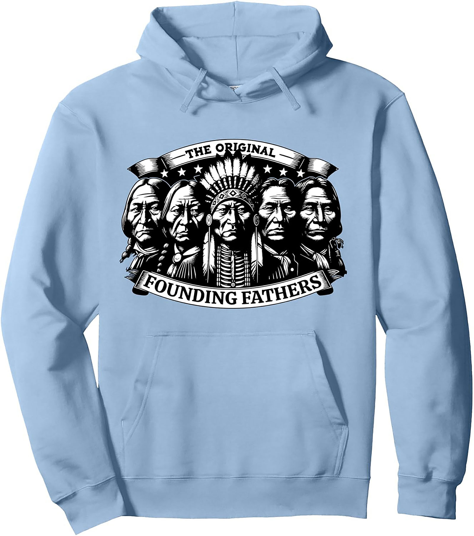 Indigenous Heritage Graphic Hoodie Original Founding Fathers