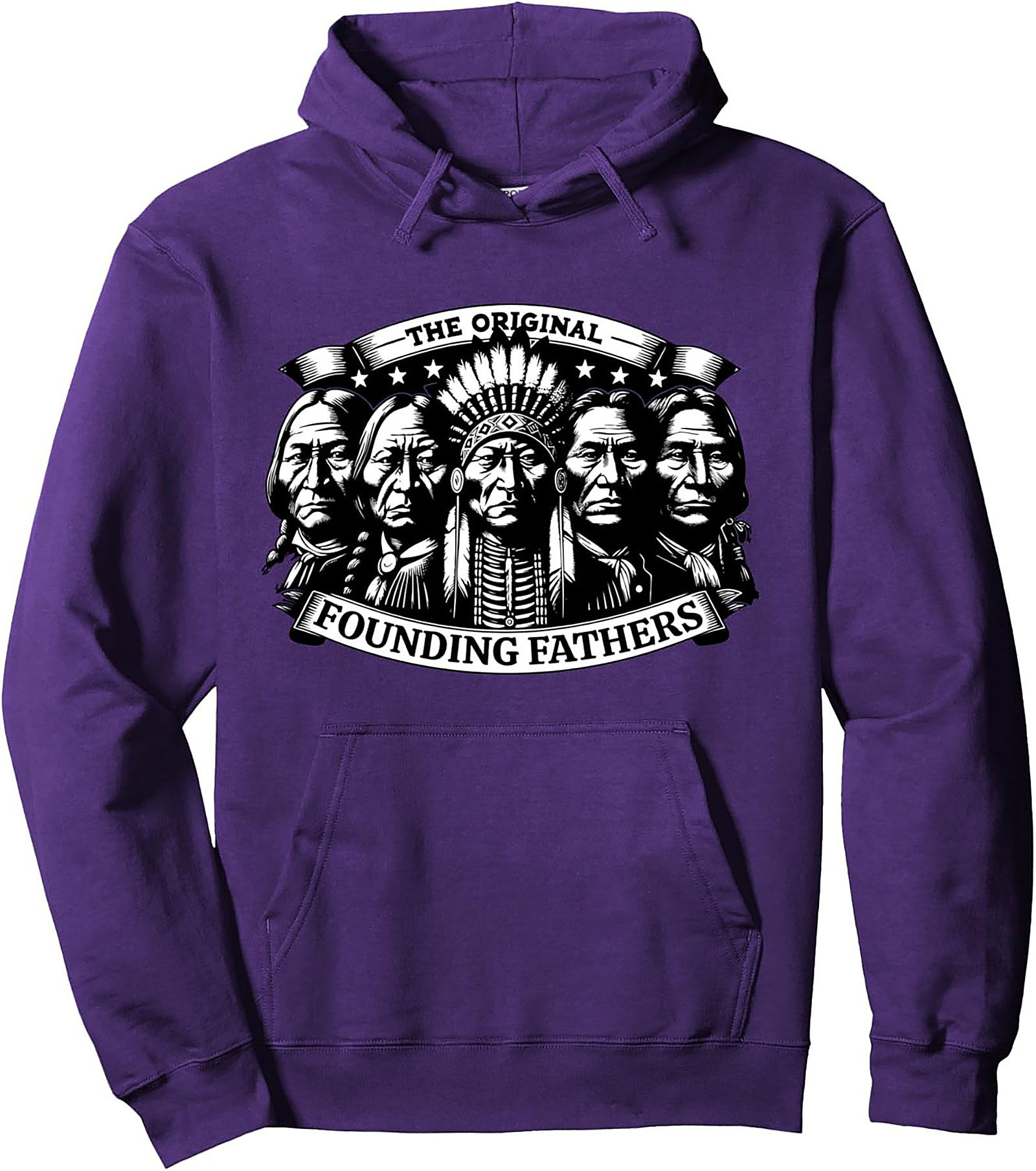 Indigenous Heritage Graphic Hoodie Original Founding Fathers