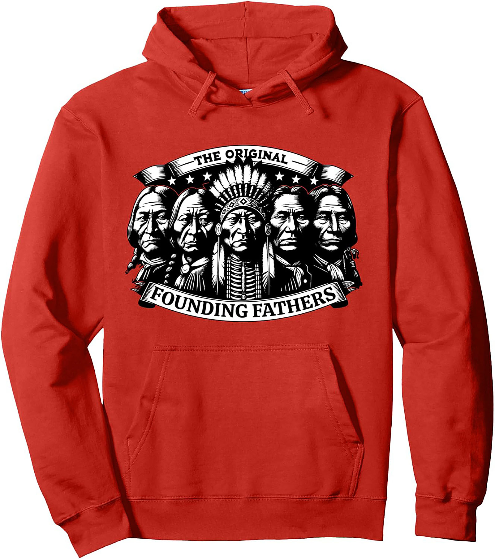 Indigenous Heritage Graphic Hoodie Original Founding Fathers