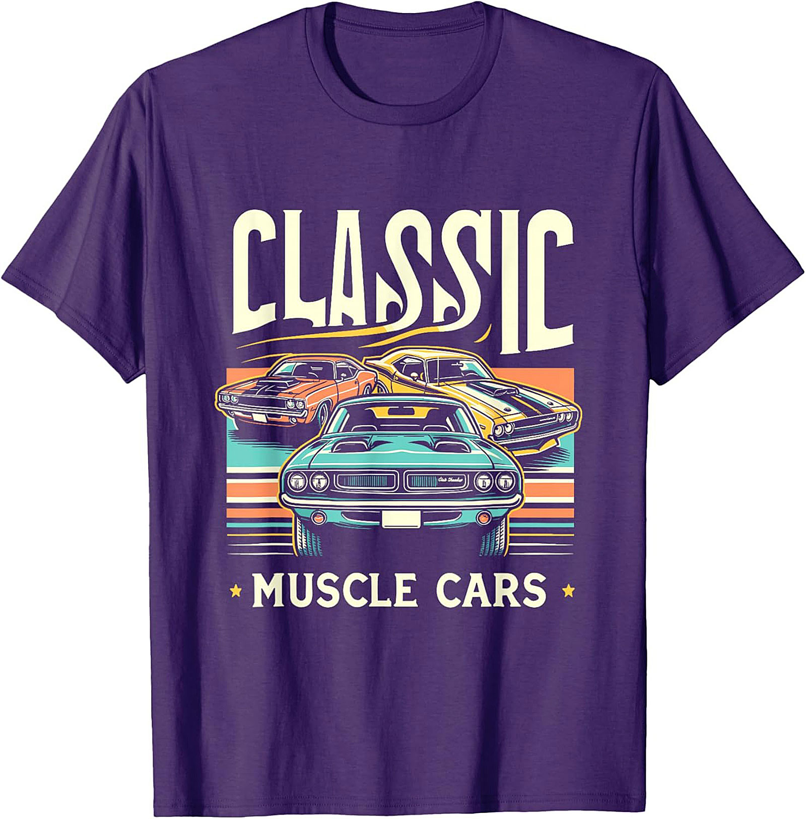 Classic Muscle Car T-shirt Vintage Car Enthusiast Gift