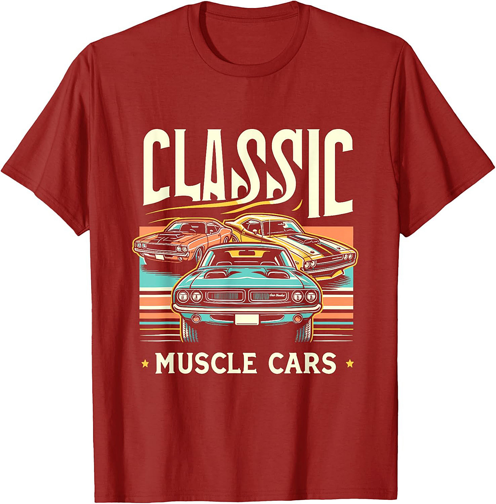 Classic Muscle Car T-shirt Vintage Car Enthusiast Gift