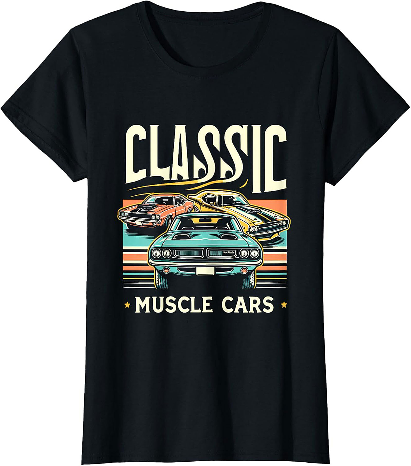Classic Muscle Car T-shirt Vintage Car Enthusiast Gift
