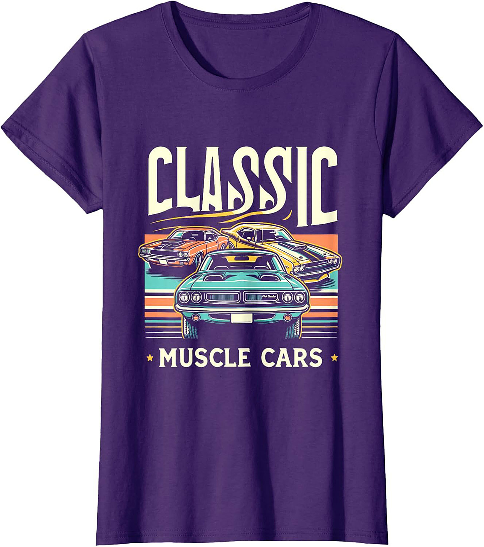 Classic Muscle Car T-shirt Vintage Car Enthusiast Gift