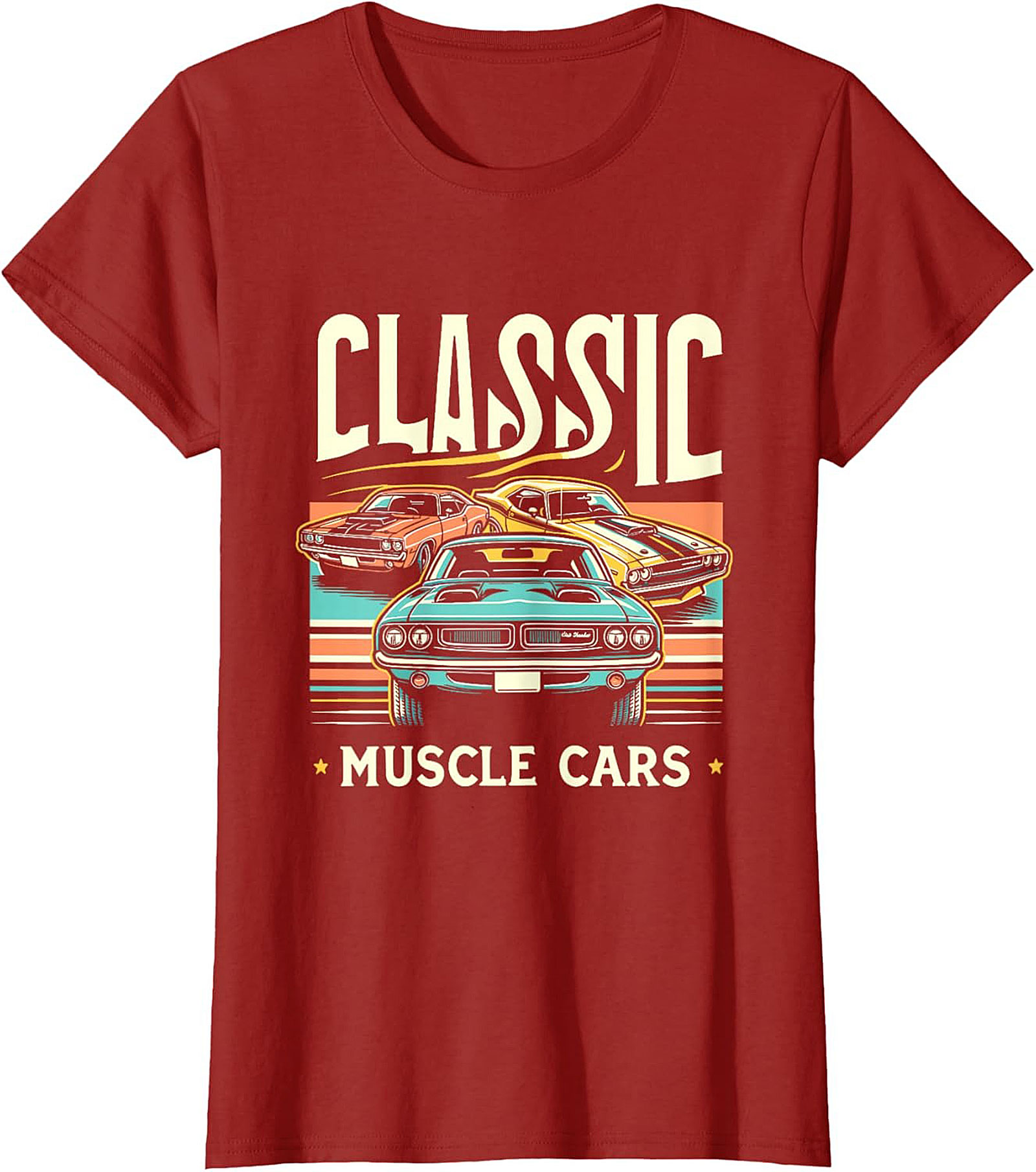 Classic Muscle Car T-shirt Vintage Car Enthusiast Gift