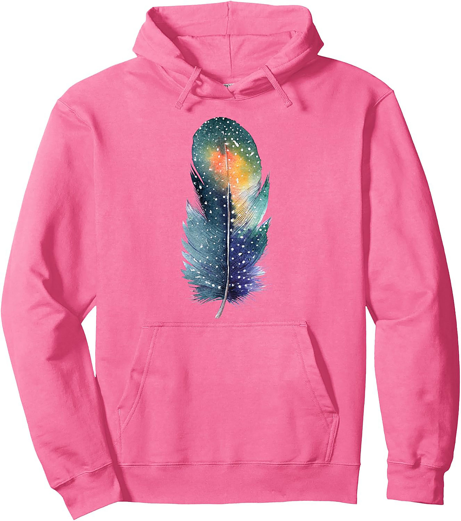 Celestial Feather Graphic Hoodie Cozy Pullover Gift
