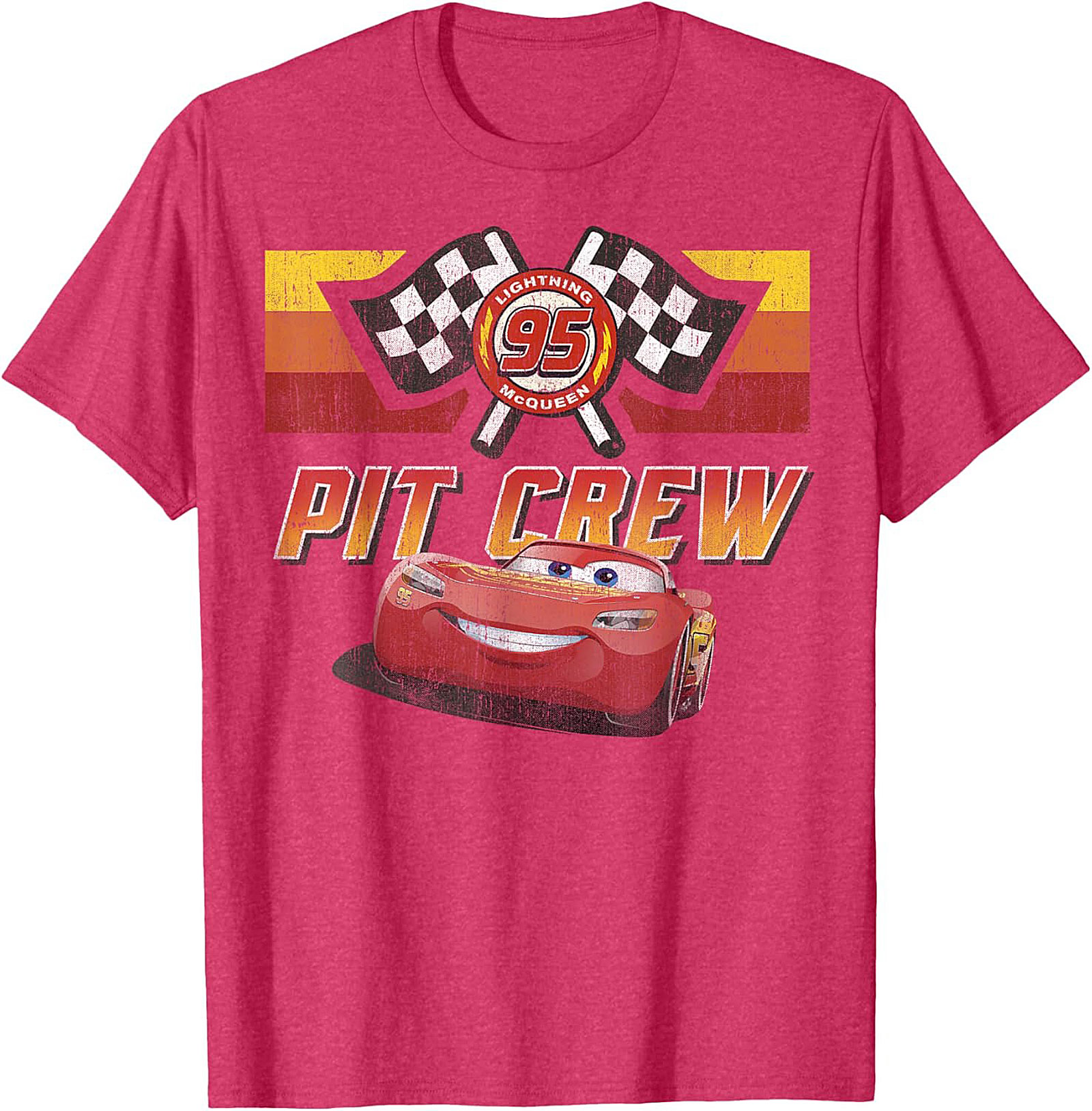 Lightning McQueen Pit Crew T-shirt Vintage Graphic Tee