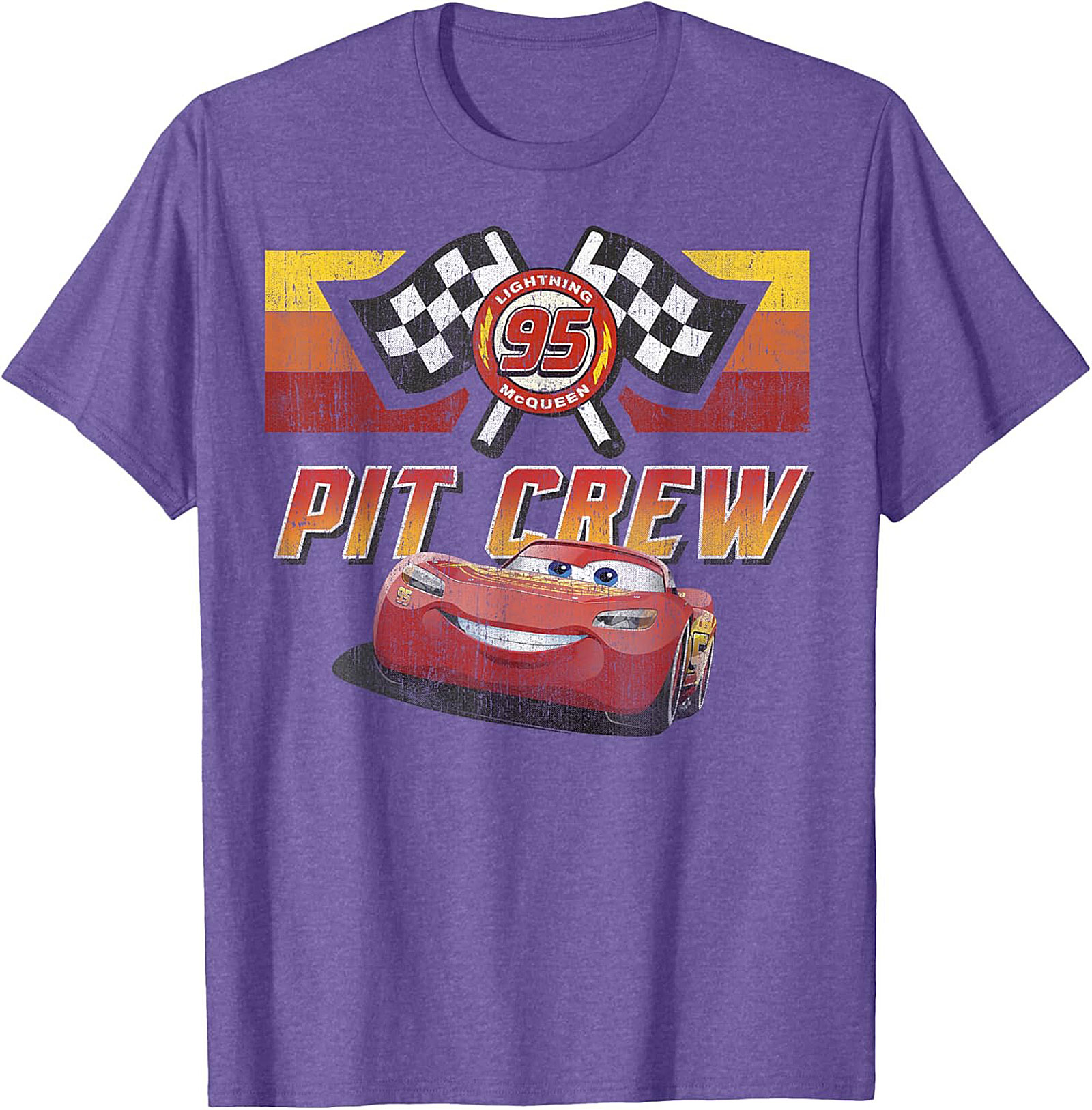 Lightning McQueen Pit Crew T-shirt Vintage Graphic Tee