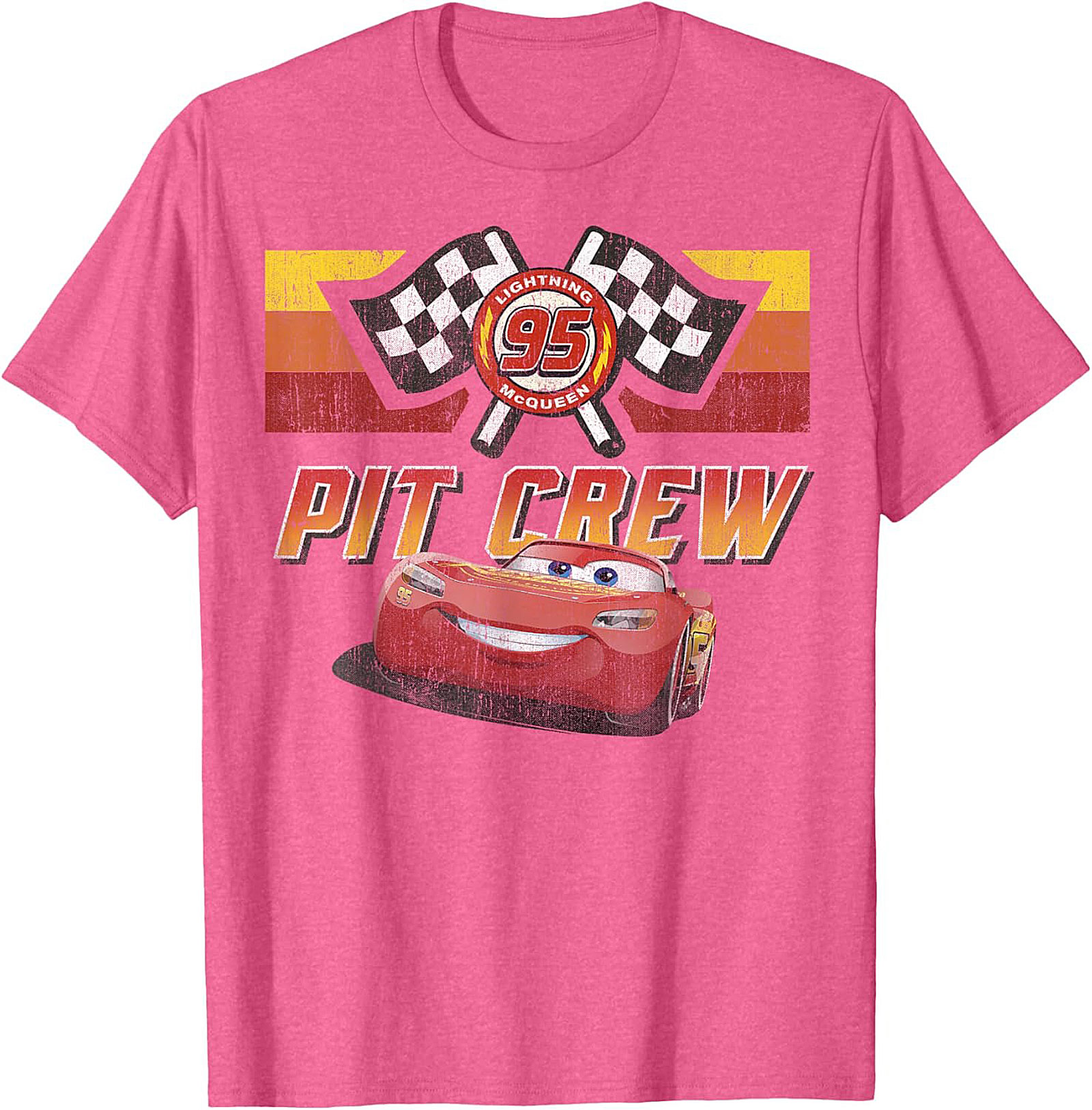 Lightning McQueen Pit Crew T-shirt Vintage Graphic Tee