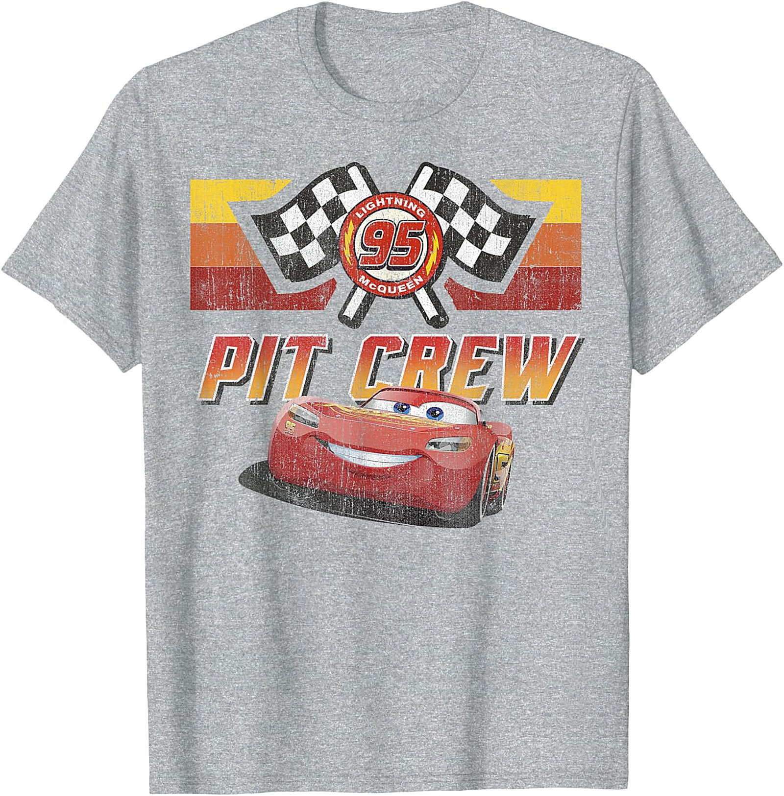 Lightning McQueen Pit Crew T-shirt Vintage Graphic Tee