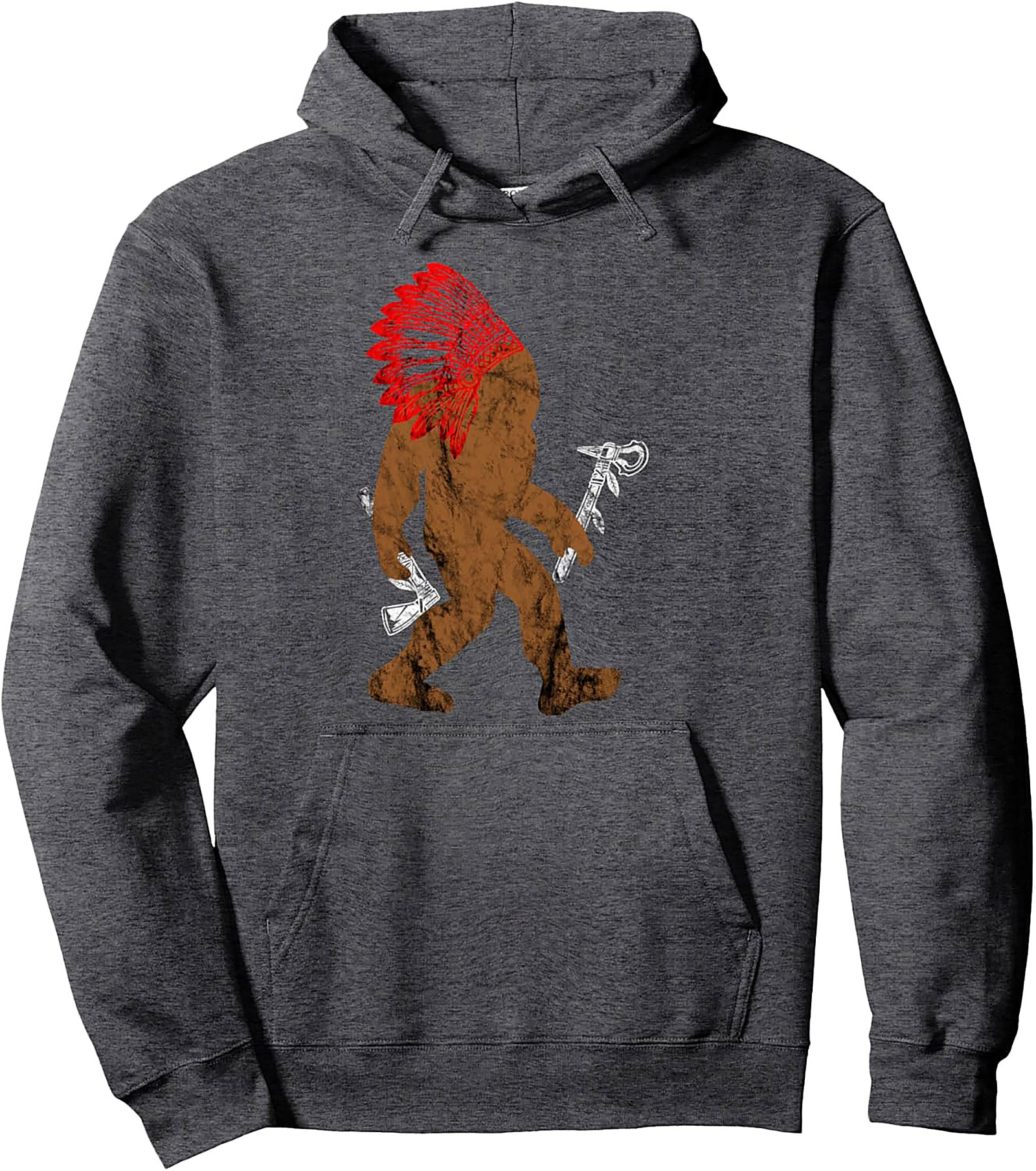Chief Bigfoot Pullover Hoodie Cozy Cryptid Graphic Hoodie