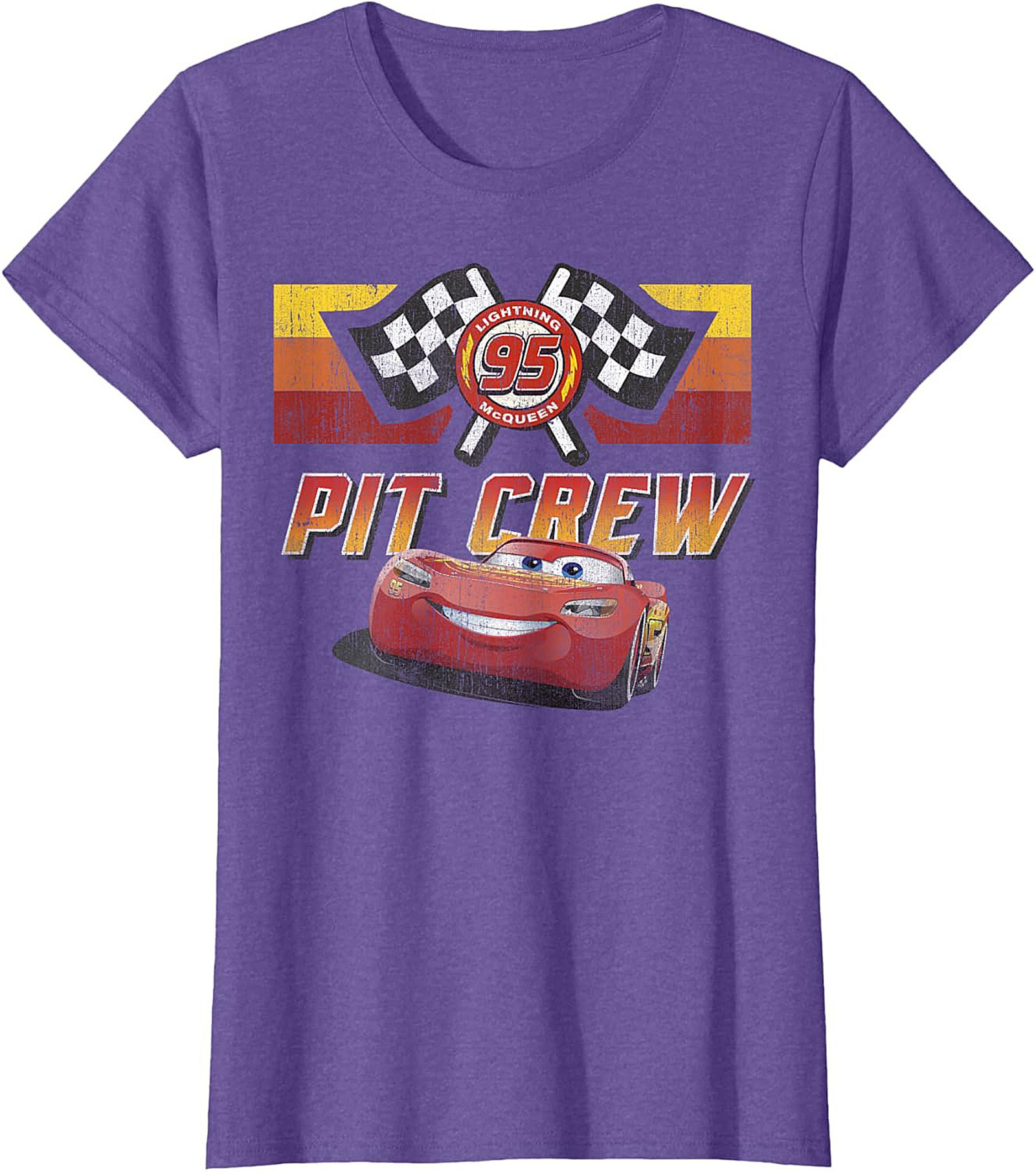 Lightning McQueen Pit Crew T-shirt Vintage Graphic Tee