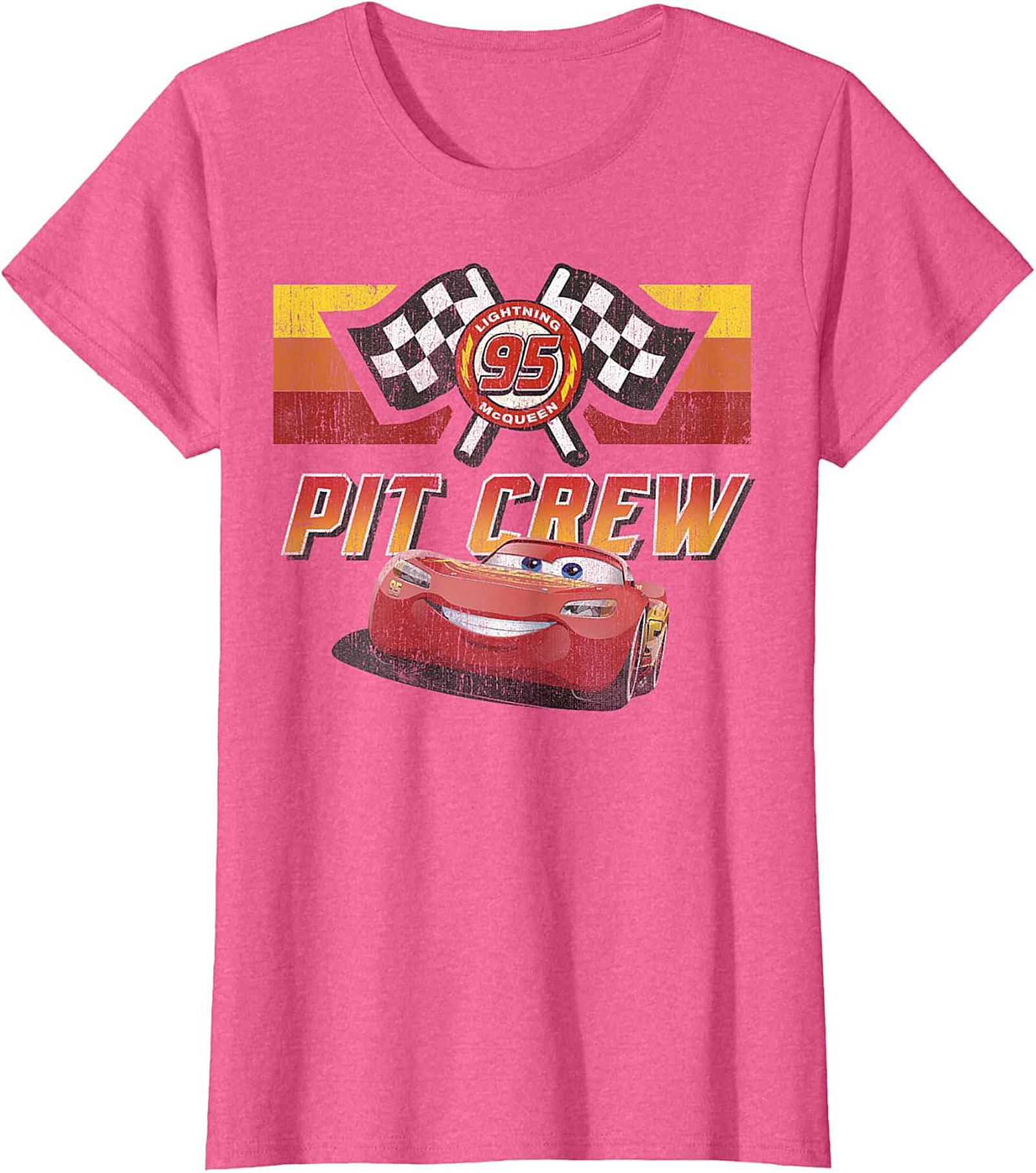 Lightning McQueen Pit Crew T-shirt Vintage Graphic Tee