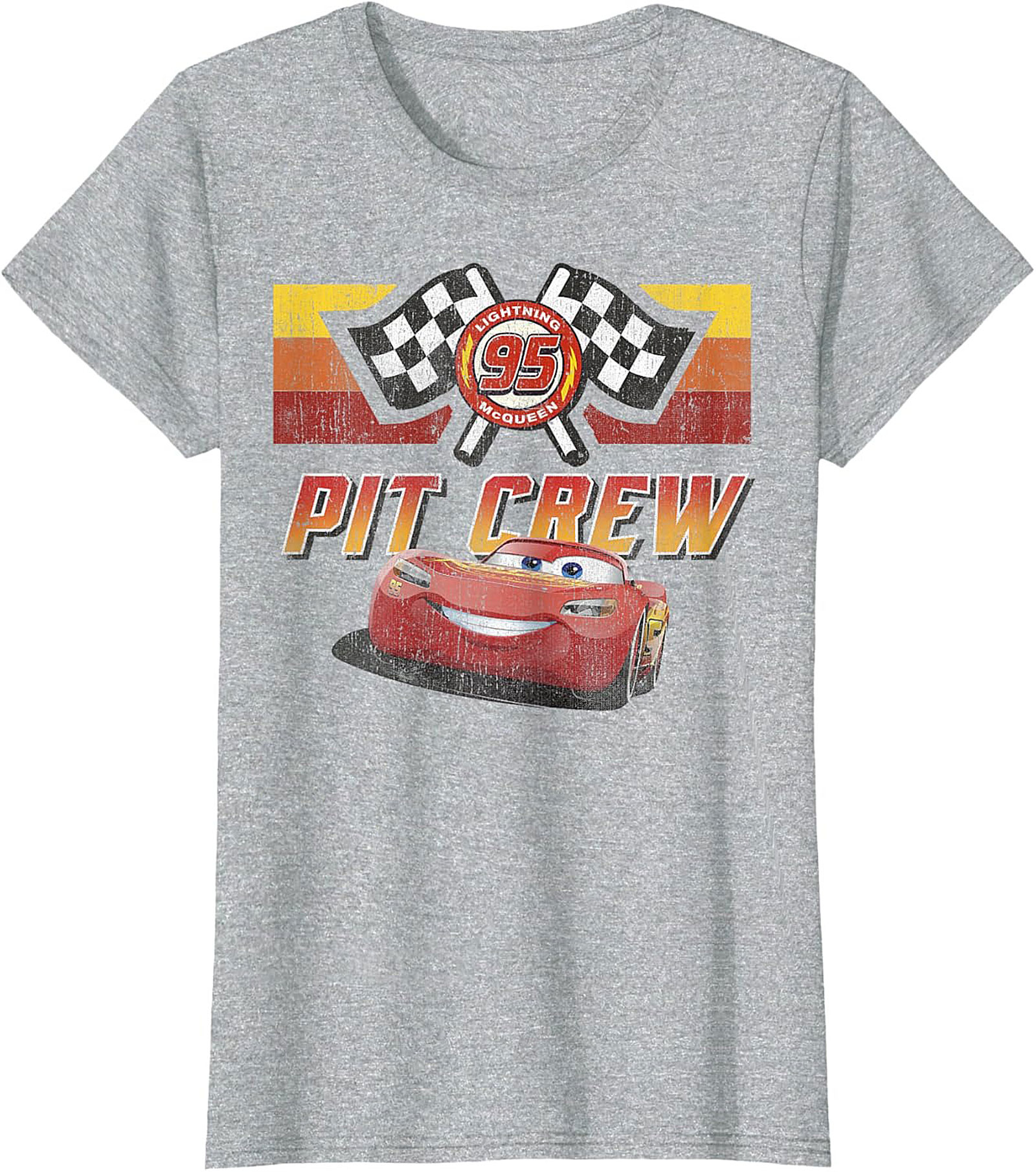Lightning McQueen Pit Crew T-shirt Vintage Graphic Tee