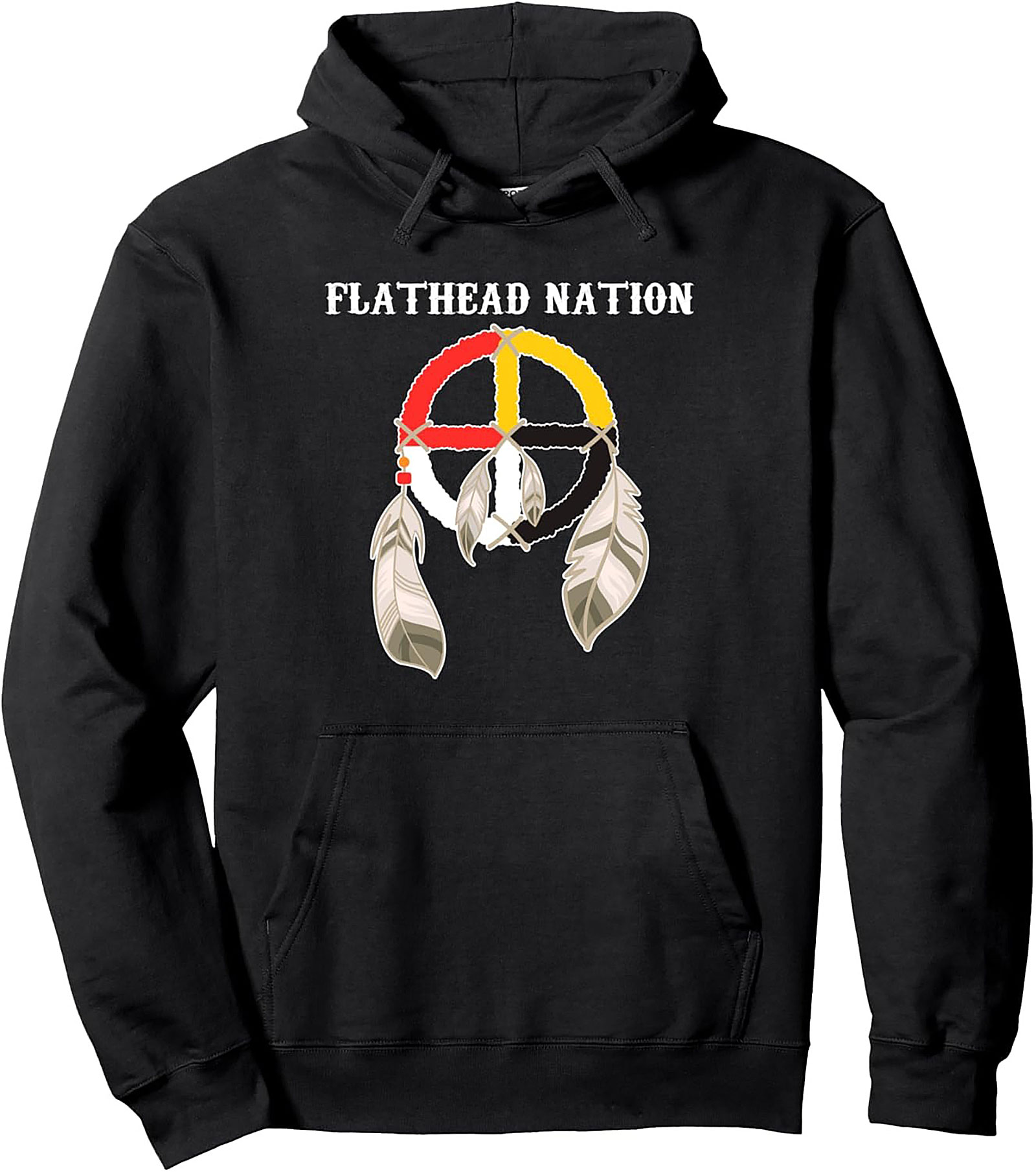 Flathead Nation Pullover Hoodie Tribal Heritage Graphic