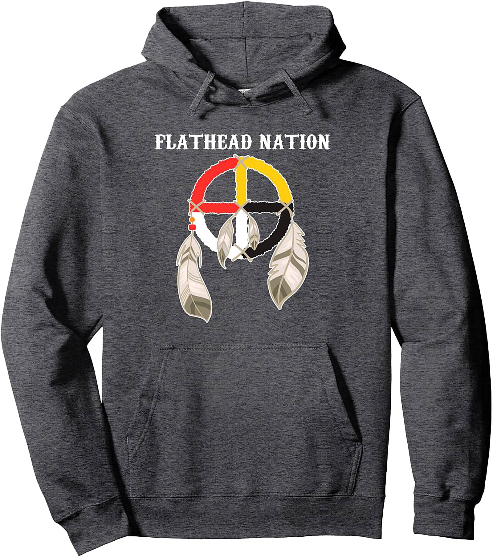 Flathead Nation Pullover Hoodie Tribal Heritage Graphic