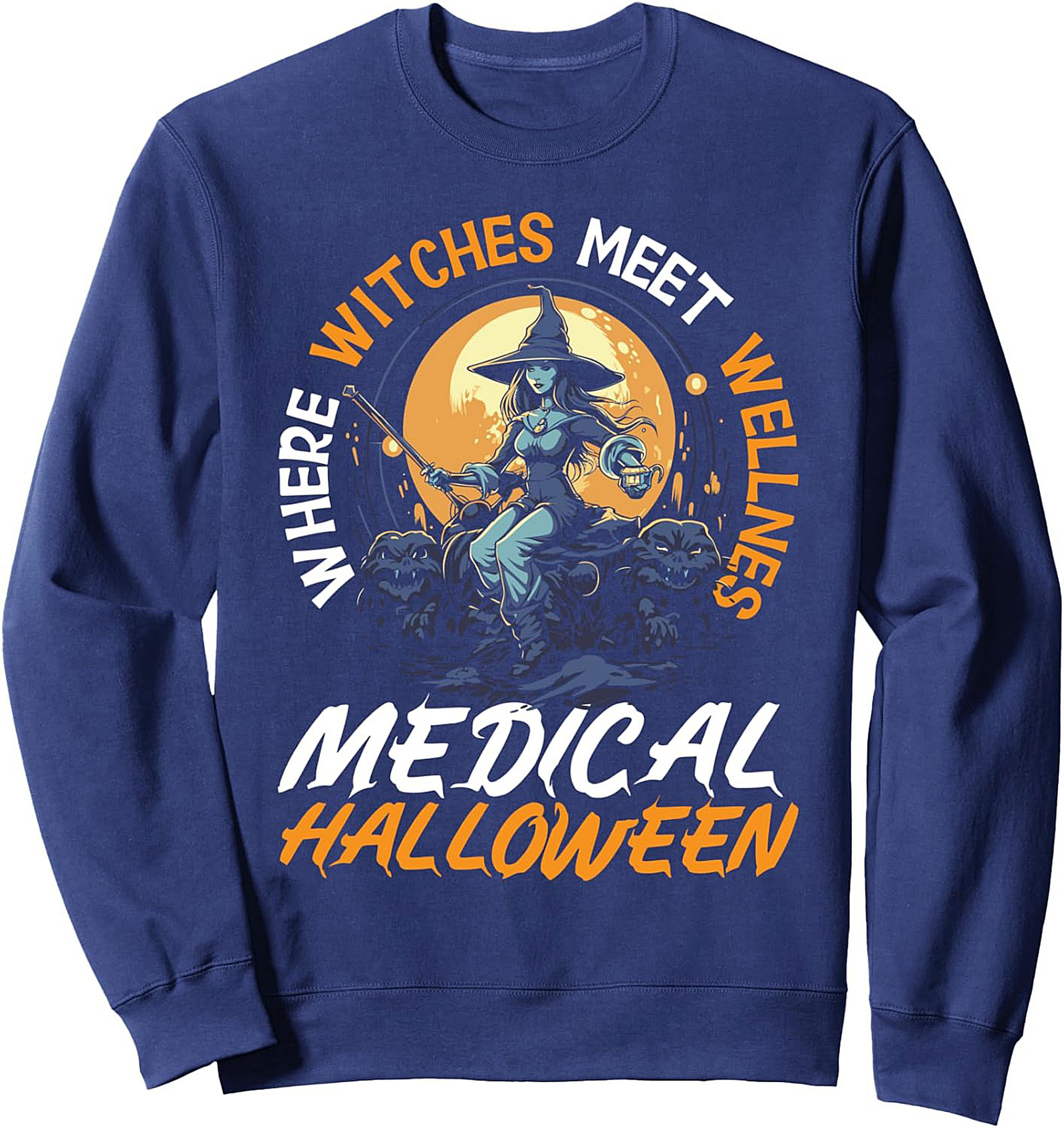 Medical Halloween Crewneck | Where Witches Meet Wellness