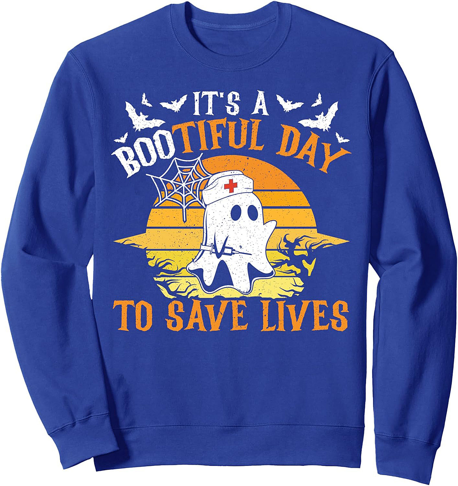 Boo-tiful Day Nurse Halloween Crewneck Sweatshirt