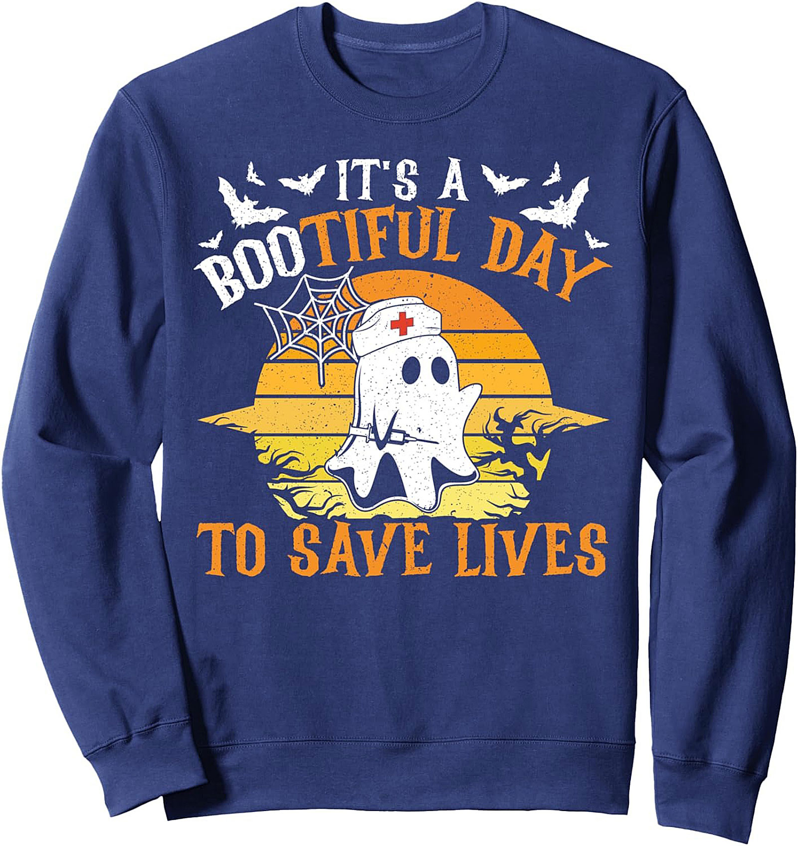 Boo-tiful Day Nurse Halloween Crewneck Sweatshirt