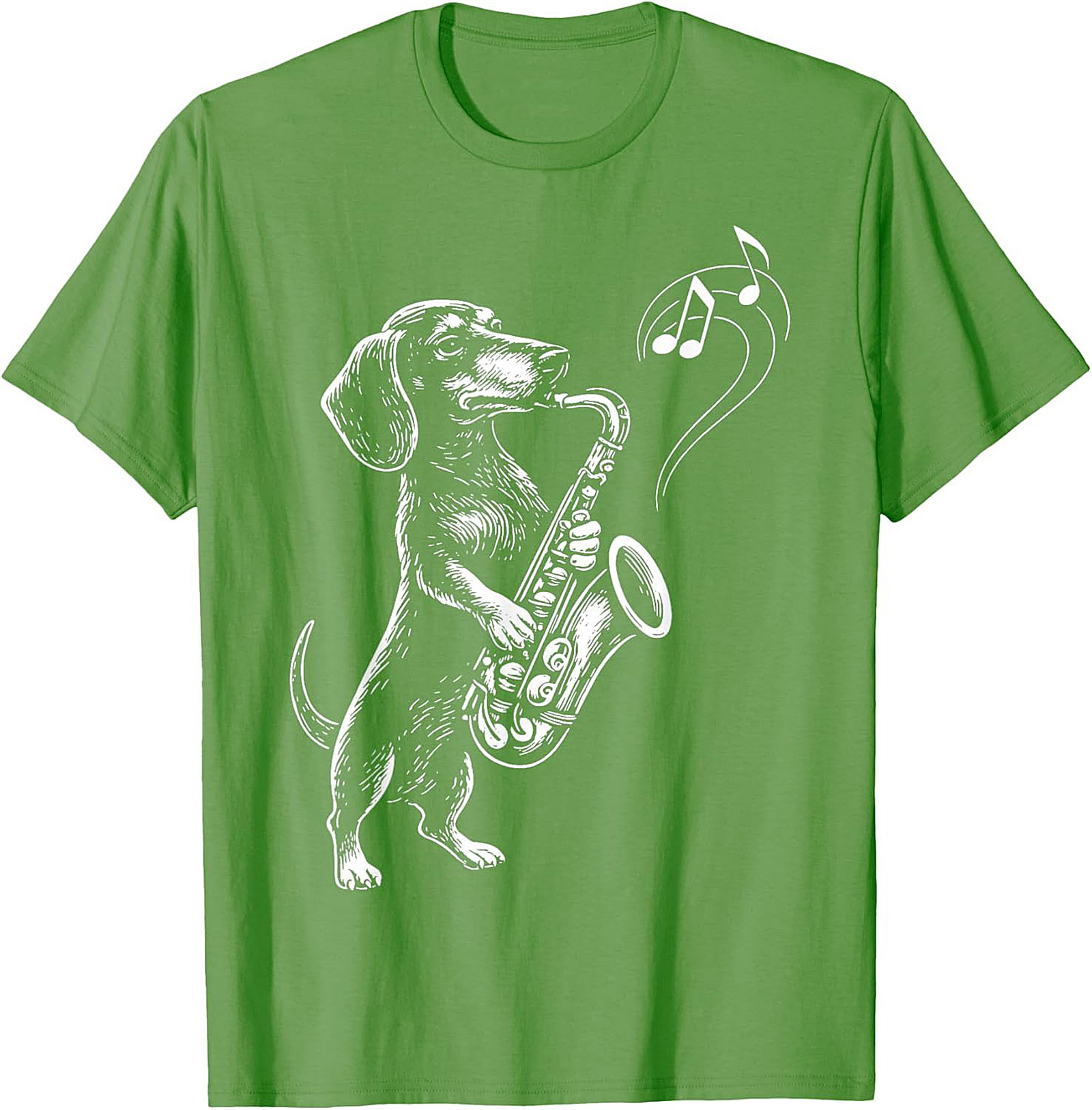 The Jazz Hound: Dachshund Saxophone Graphic Tee