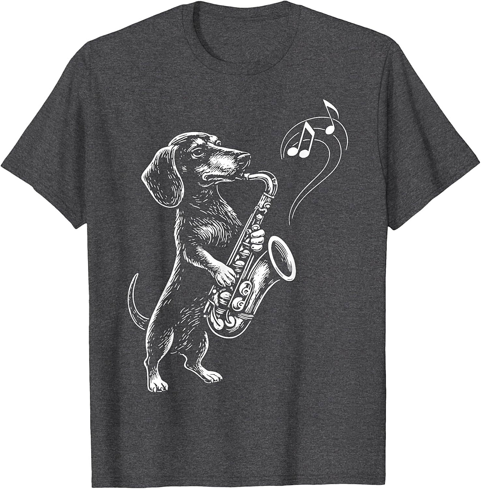 The Jazz Hound: Dachshund Saxophone Graphic Tee