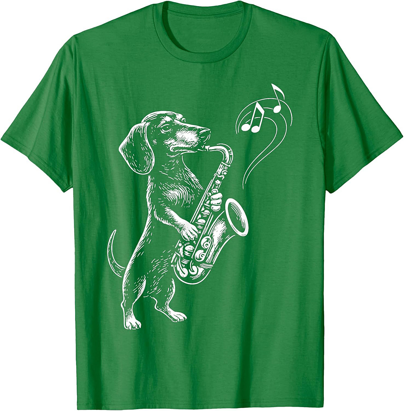 The Jazz Hound: Dachshund Saxophone Graphic Tee