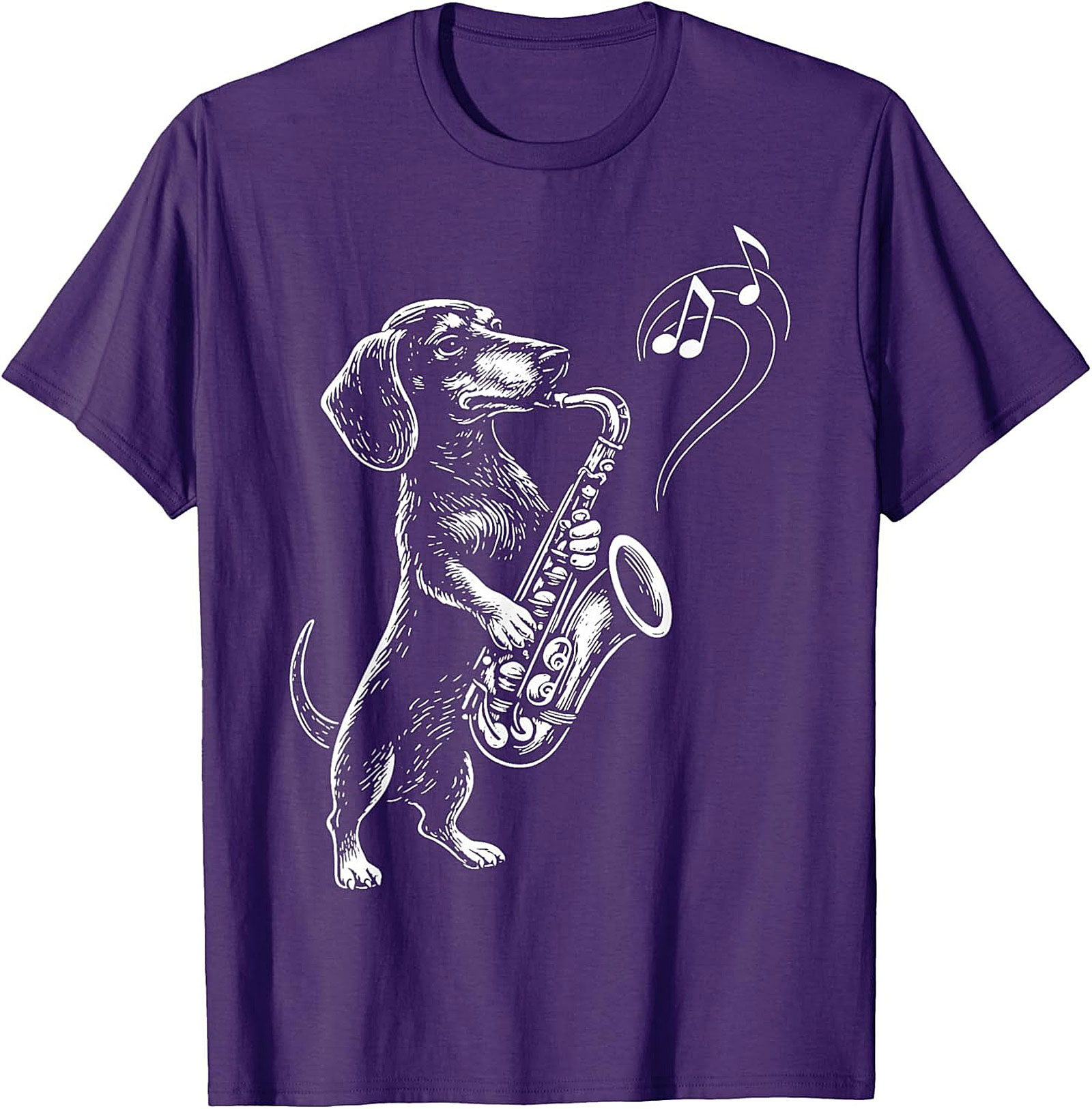 The Jazz Hound: Dachshund Saxophone Graphic Tee