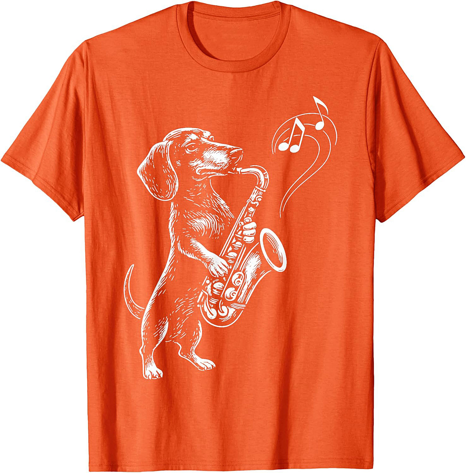 The Jazz Hound: Dachshund Saxophone Graphic Tee