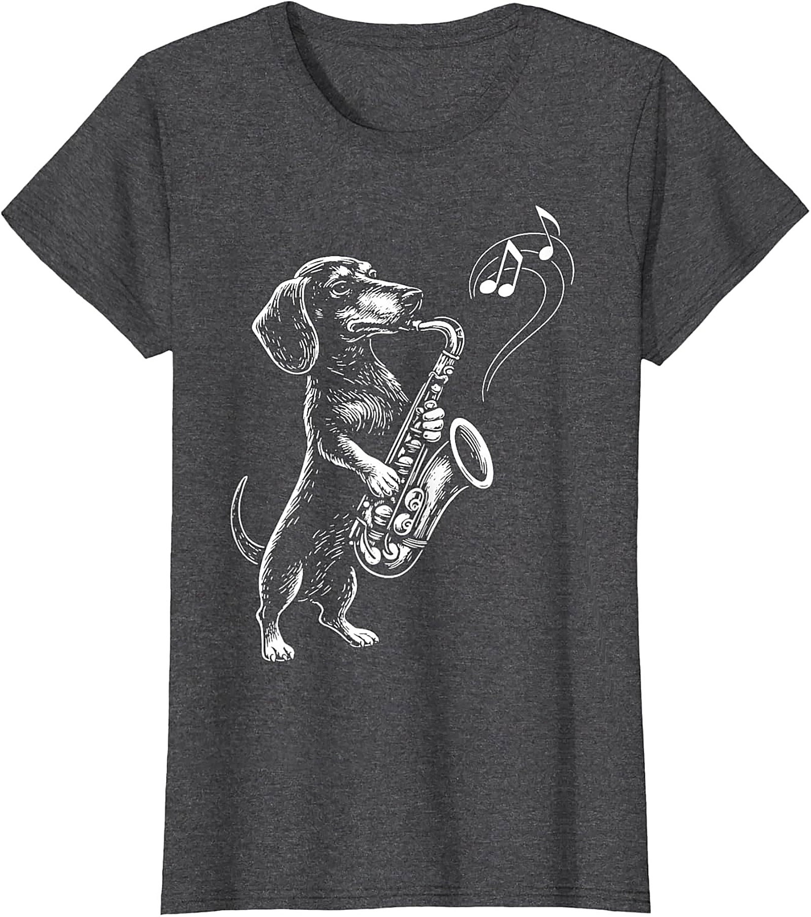 The Jazz Hound: Dachshund Saxophone Graphic Tee