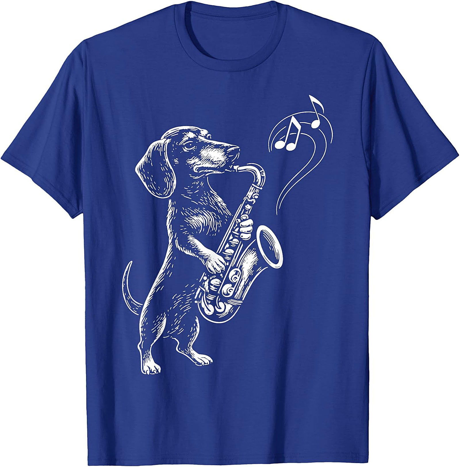 The Jazz Hound: Dachshund Saxophone Graphic Tee