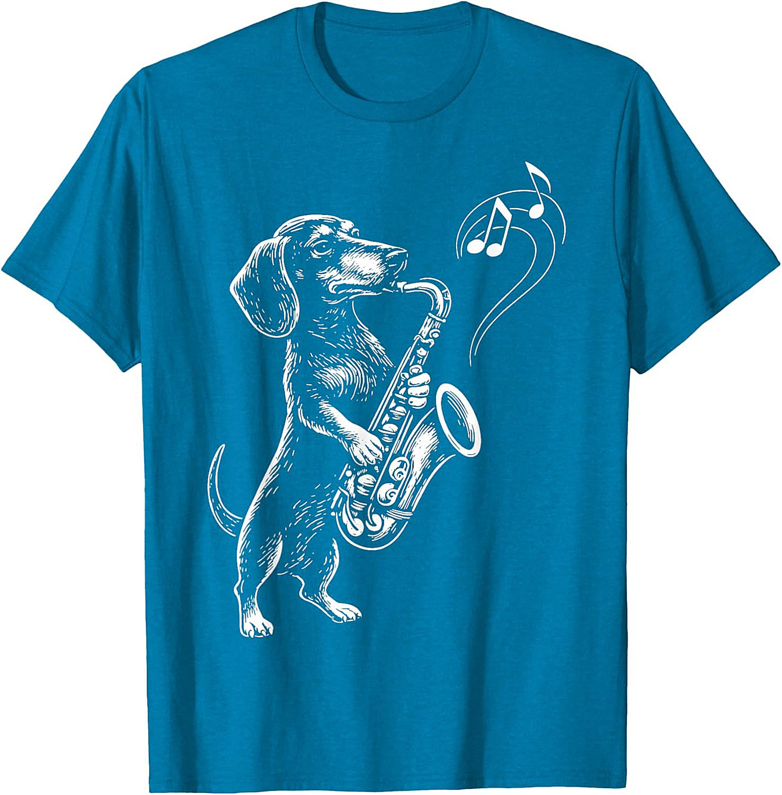 The Jazz Hound: Dachshund Saxophone Graphic Tee