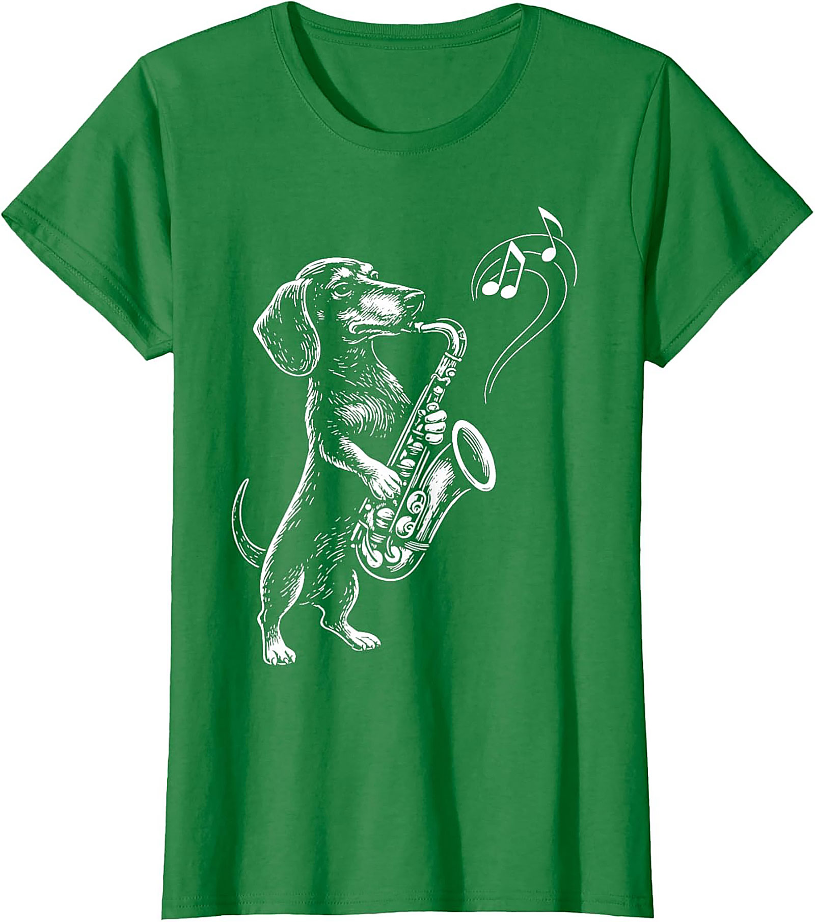 The Jazz Hound: Dachshund Saxophone Graphic Tee