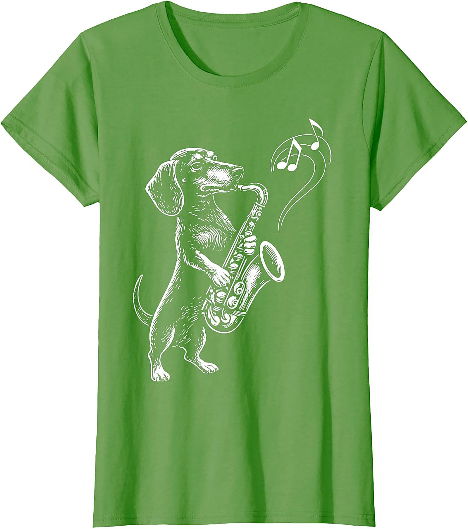 The Jazz Hound: Dachshund Saxophone Graphic Tee