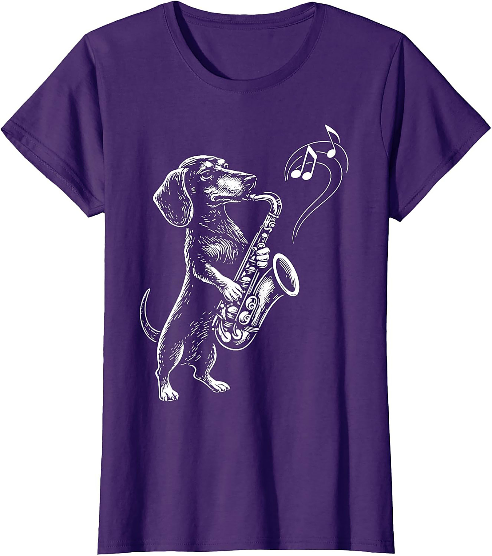 The Jazz Hound: Dachshund Saxophone Graphic Tee
