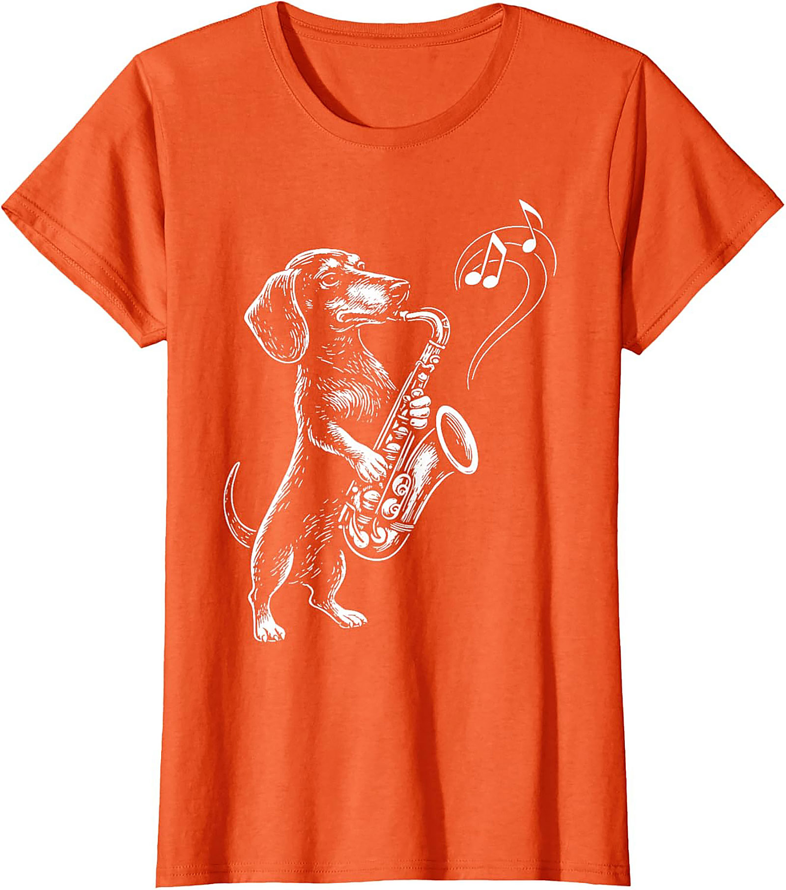 The Jazz Hound: Dachshund Saxophone Graphic Tee