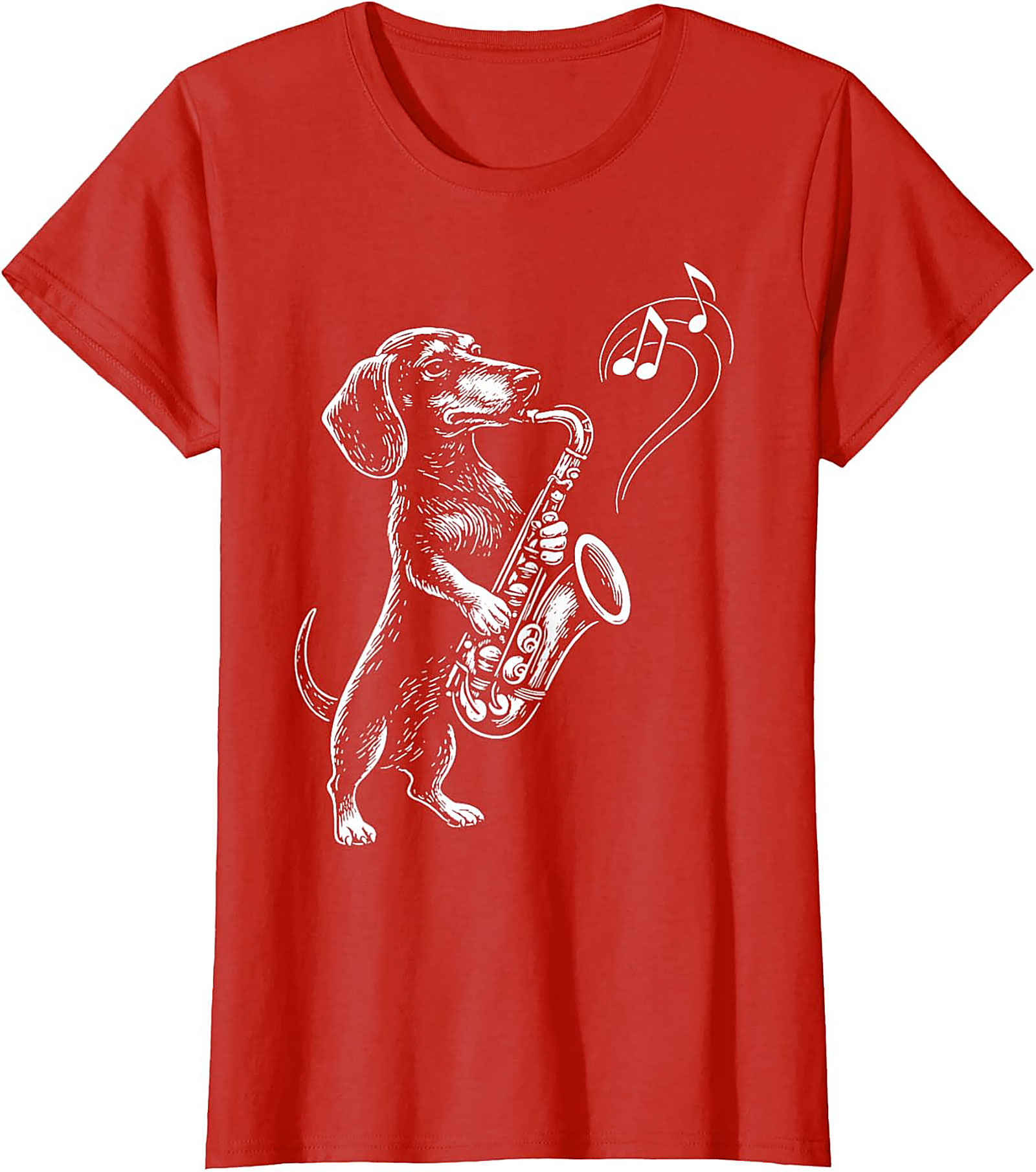 The Jazz Hound: Dachshund Saxophone Graphic Tee