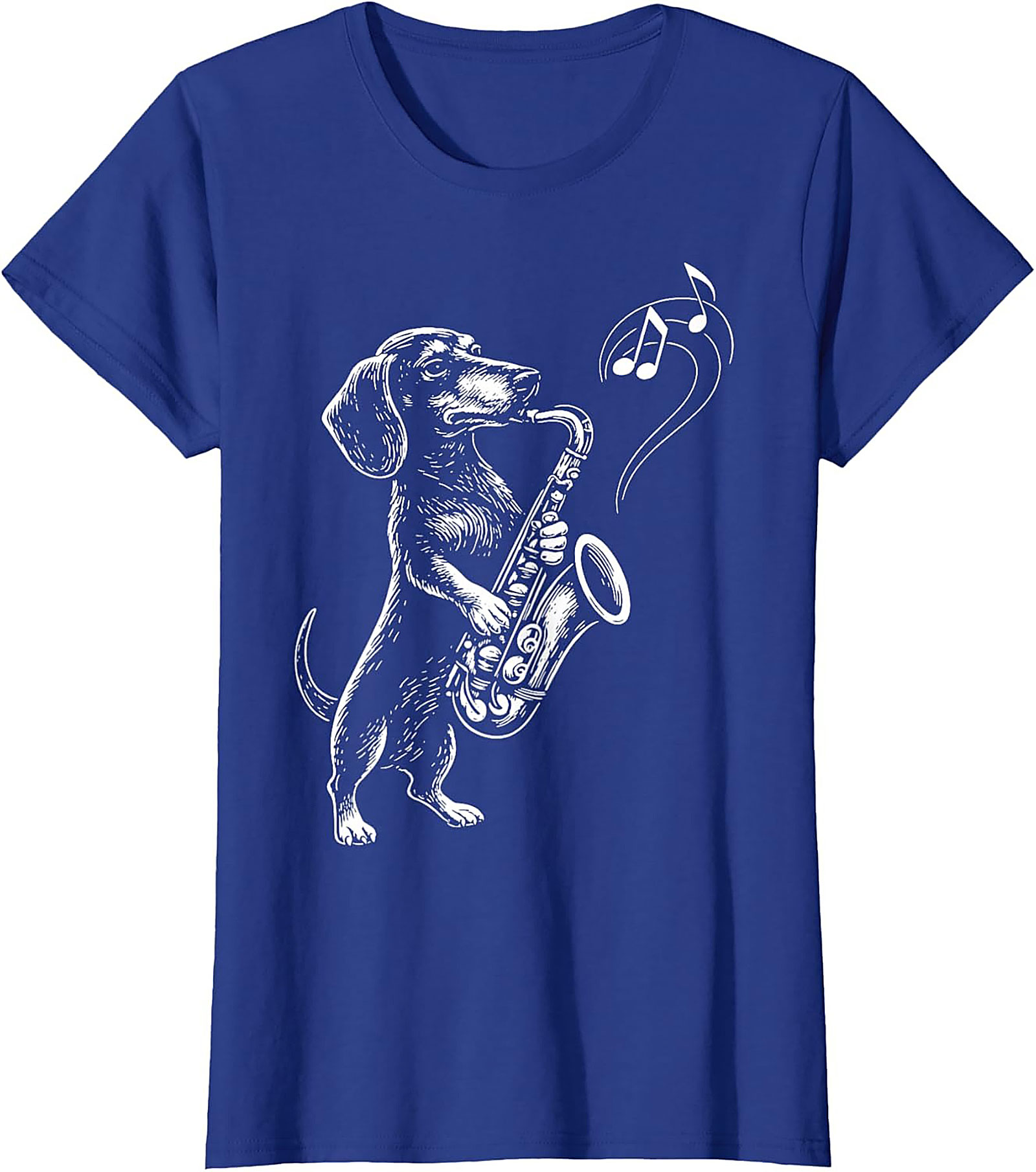 The Jazz Hound: Dachshund Saxophone Graphic Tee