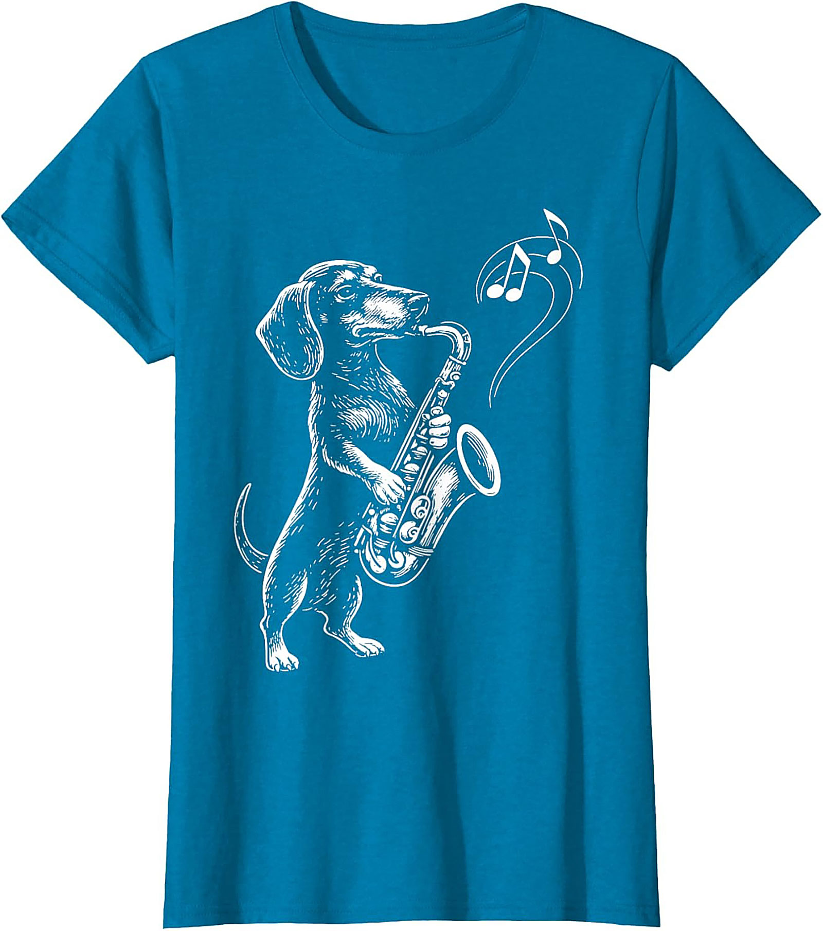 The Jazz Hound: Dachshund Saxophone Graphic Tee