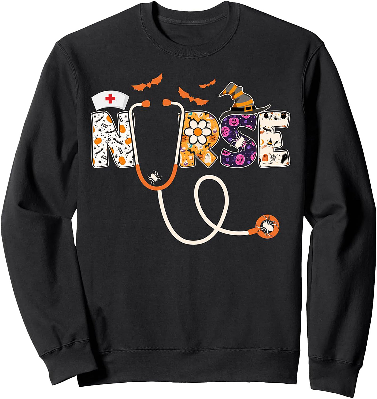 Halloween Nurse Sweatshirt | Spooky Crewneck Gift Idea