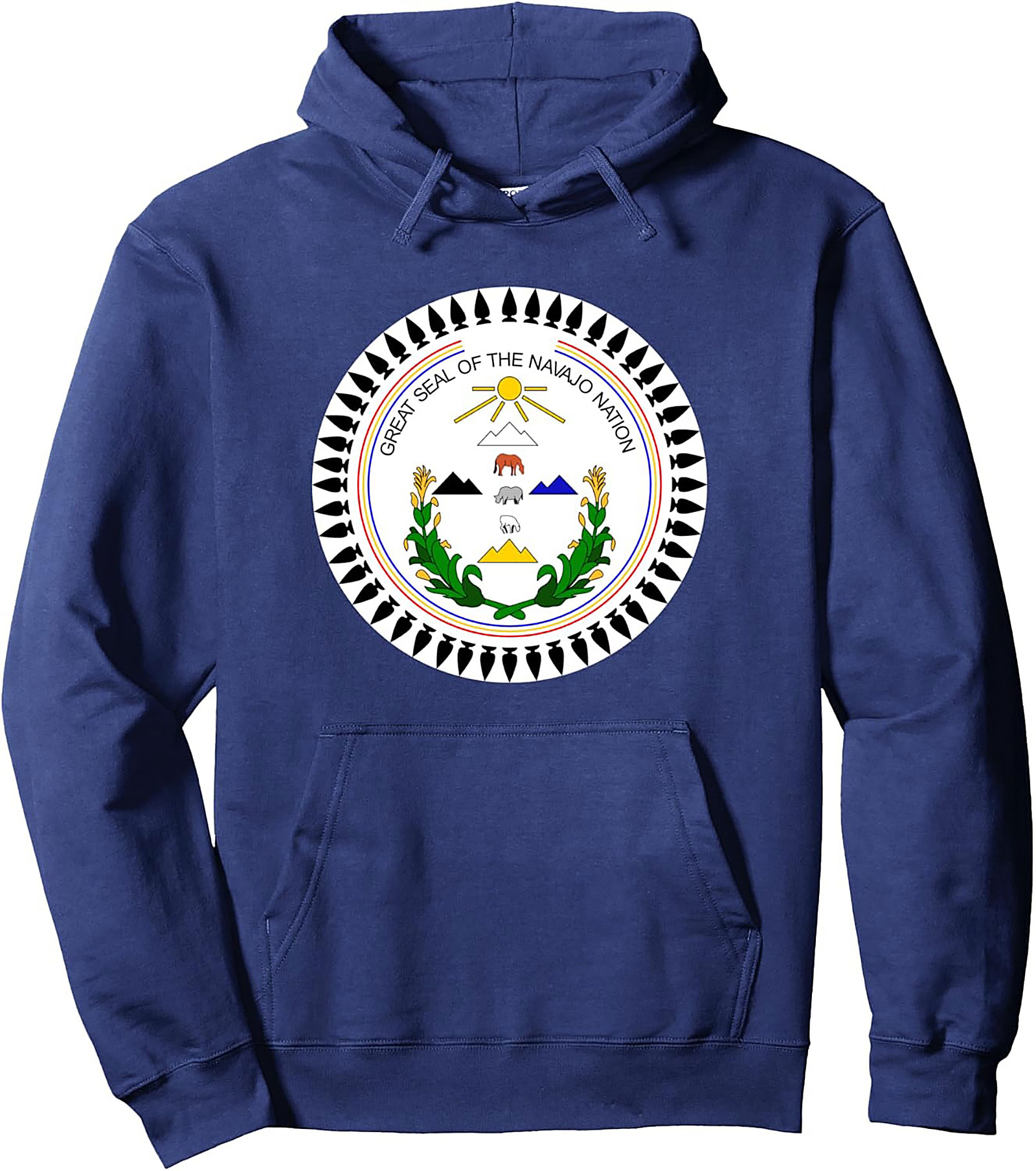 Navajo Nation Seal Hoodie Diné Heritage Pullover