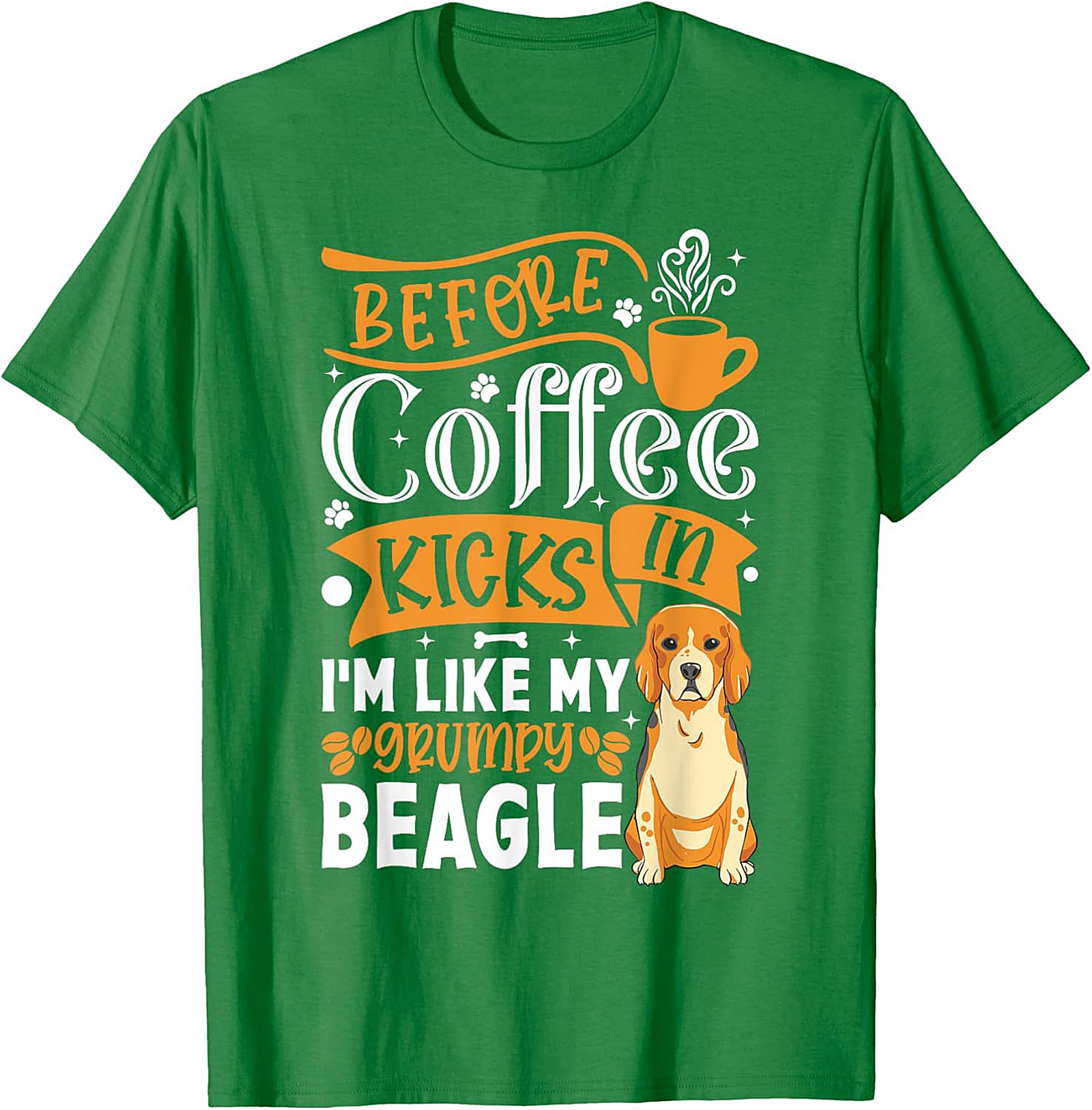 Grumpy Beagle Coffee T-shirt | Funny Dog Lover Unisex Tee